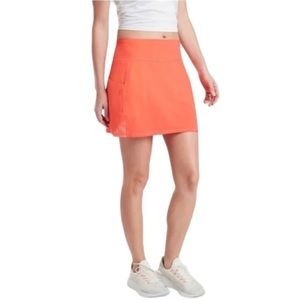 Athleta Dobby Action Skort Skirt Size Medium in Orange